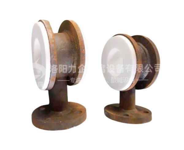 對(duì)夾式鋼襯聚四氟乙烯三通 對(duì)夾式鋼襯聚四氟乙烯三通